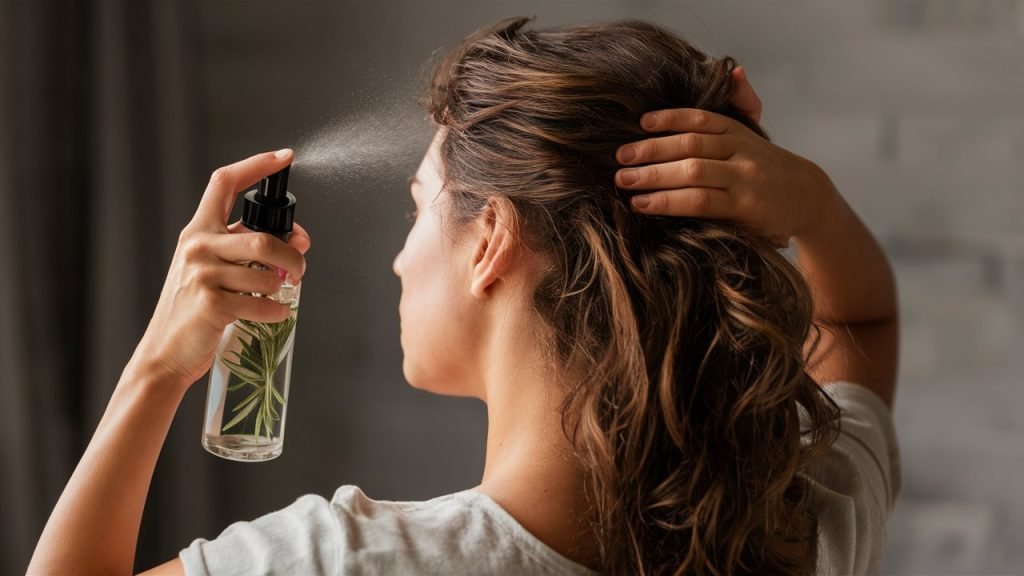 How to Apply Rosemary Water to Hair